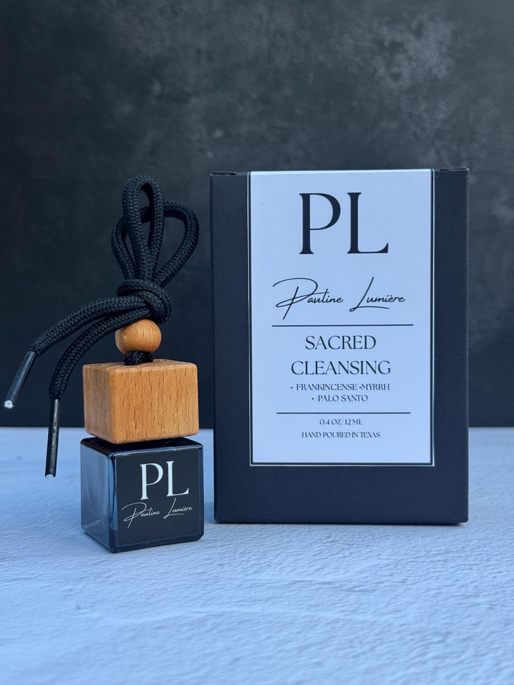 Sacred Cleansing • Handmade Car Air Freshener | Frankincense, Myrrh & Palo Santo | Luxurious natural aromatherapy car