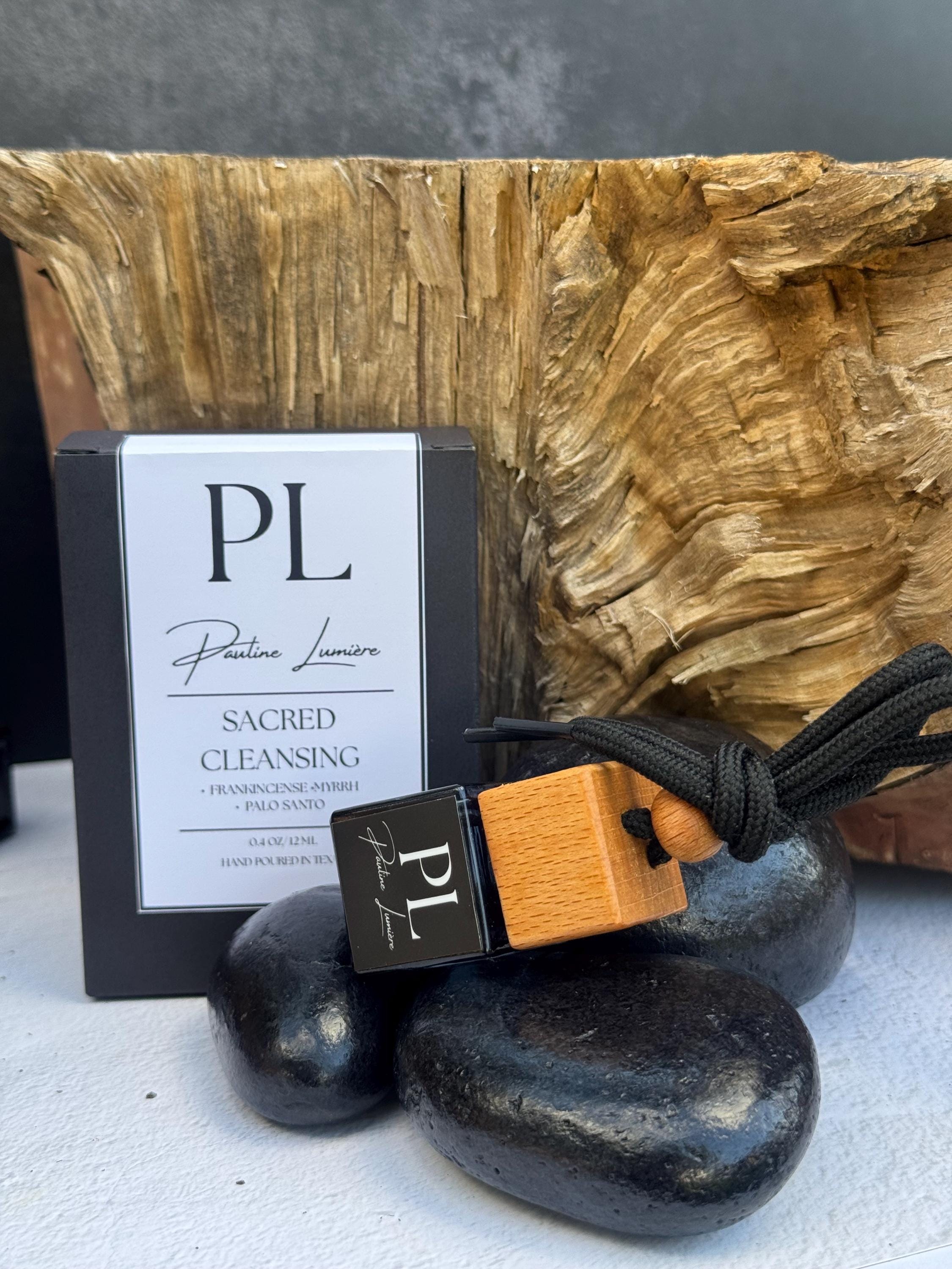 Sacred Cleansing • Handmade Car Air Freshener | Frankincense, Myrrh & Palo Santo | Luxurious natural aromatherapy car