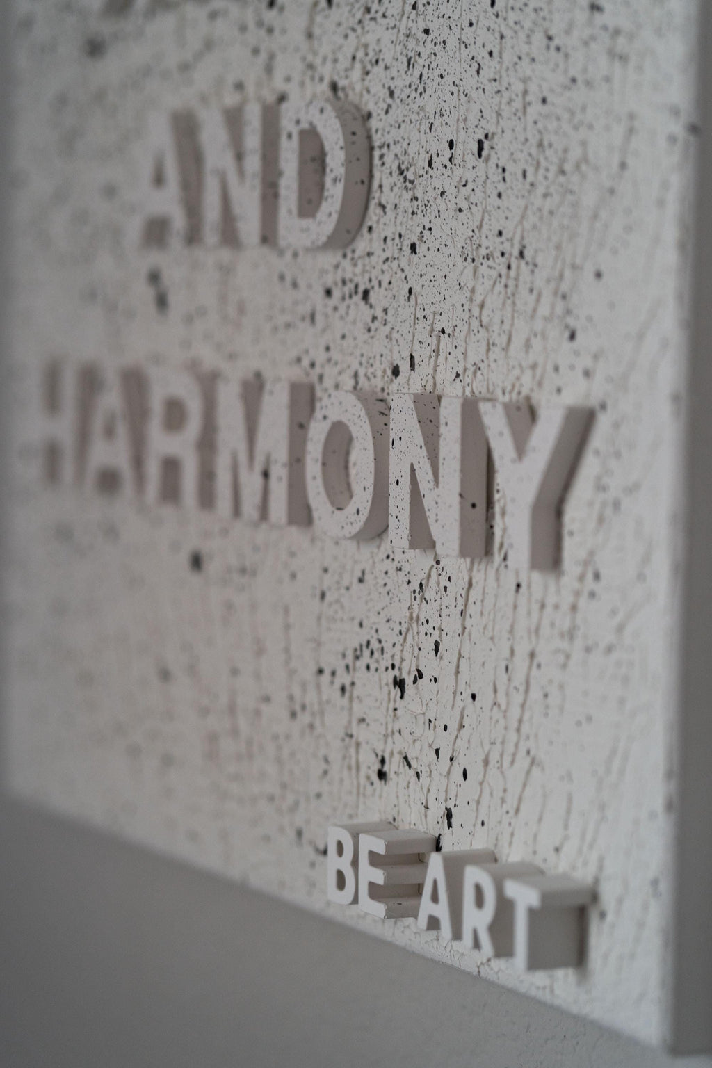 Between Chaos and Harmony - Textured Original Painting 16x20, Gypsum & Texture Paste on Canvas