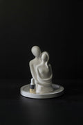 Embracing Couple Sculpture | Handcrafted Gypsum Aroma Stone Diffuser