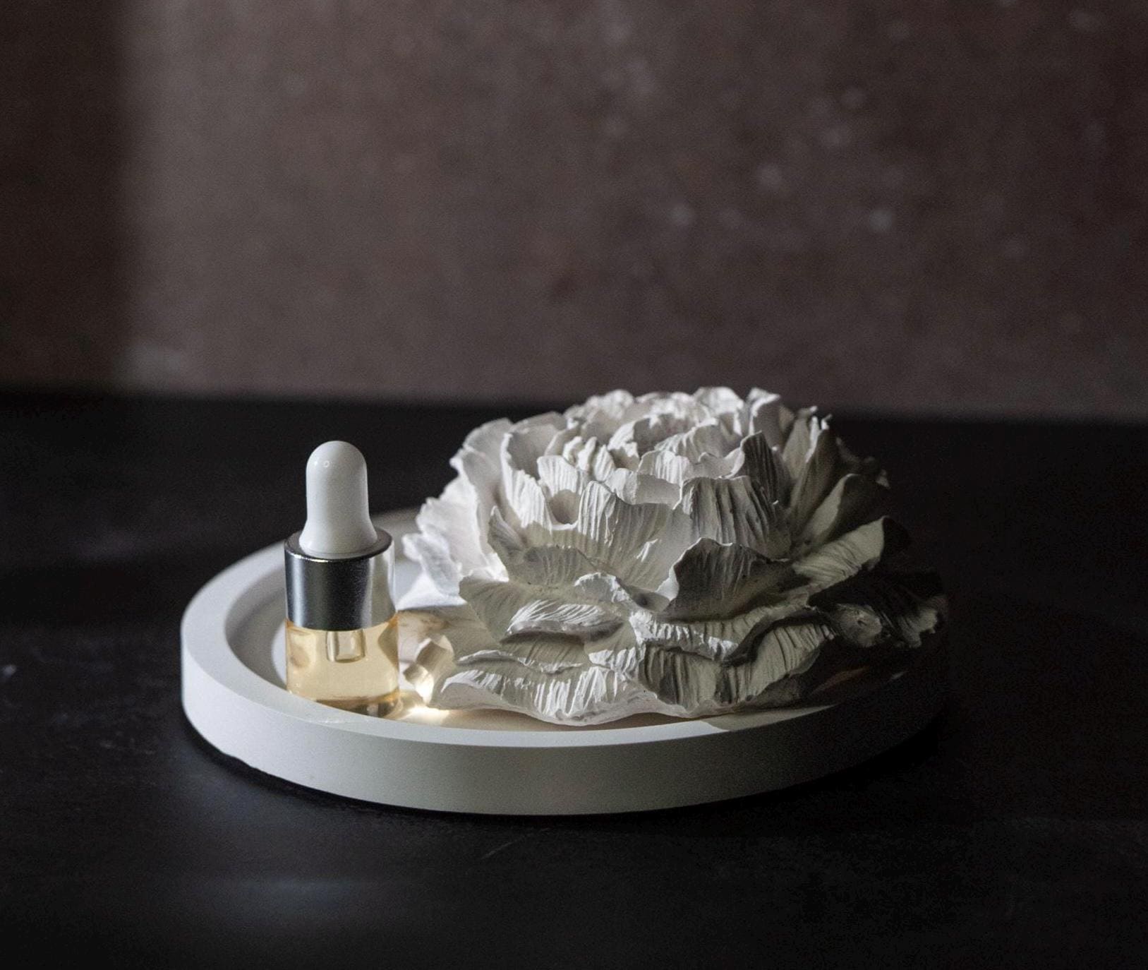 Handcrafted Peony Aroma Stone Diffuser | Gypsum Home Fragrance Decor