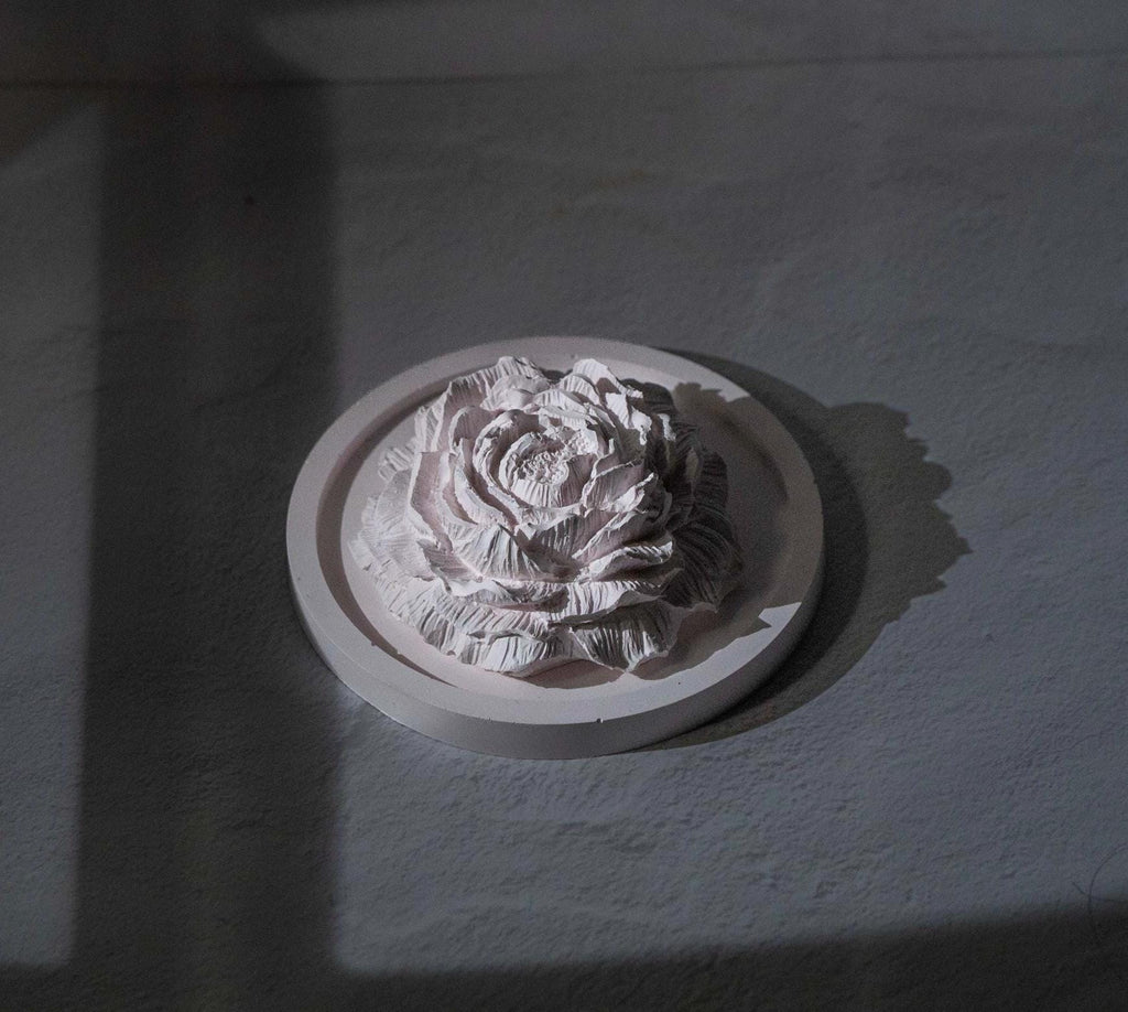 Handcrafted Peony Aroma Stone Diffuser | Gypsum Home Fragrance Decor