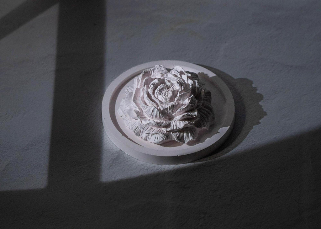Handcrafted Peony Aroma Stone Diffuser | Gypsum Home Fragrance Decor