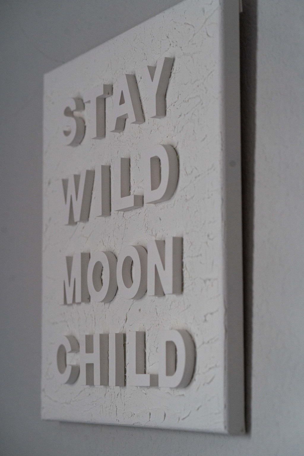 Stay Wild Moon Child - Textured Inspirational Art 12x12