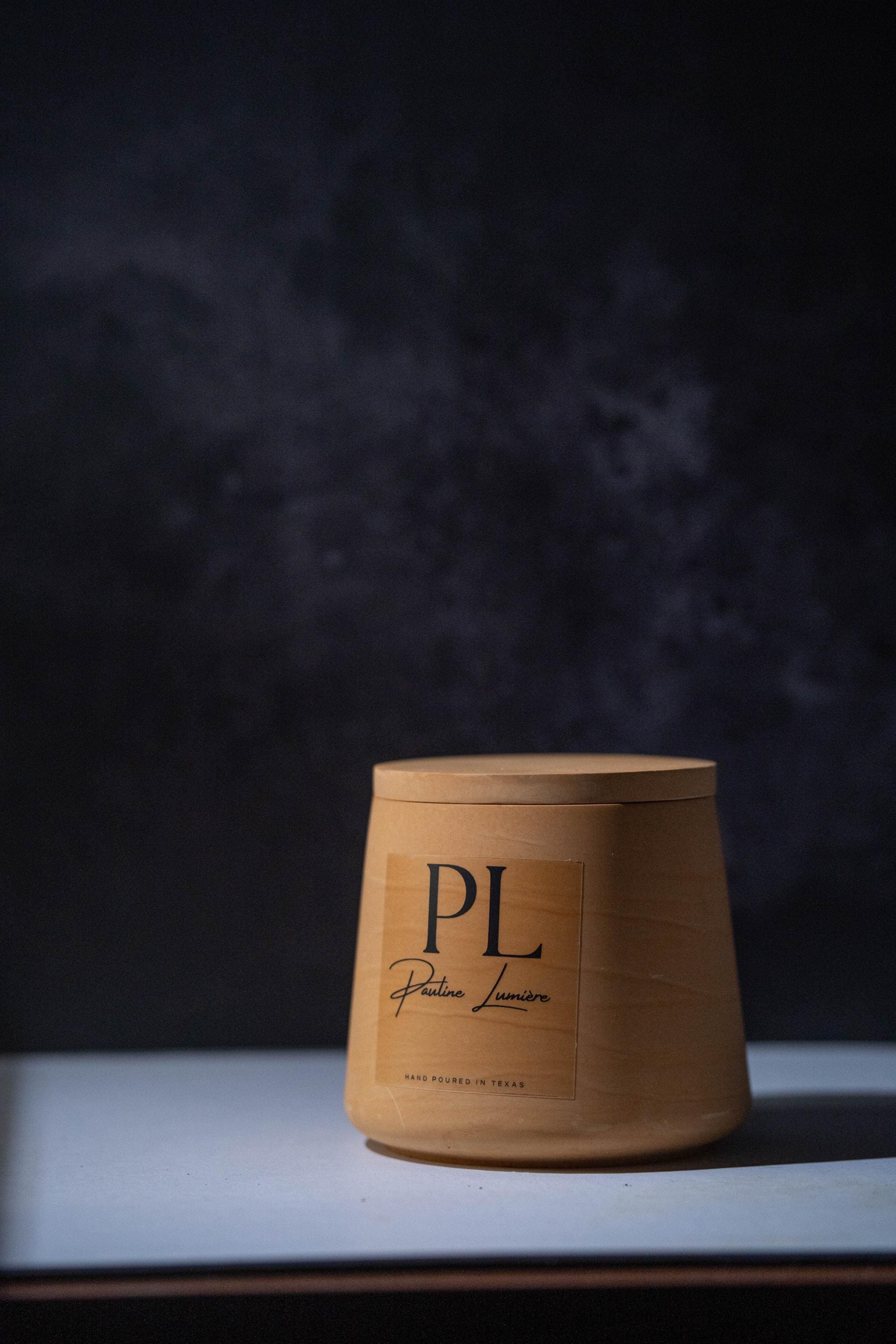 Handmade Soy Candle with Frankincense • Terracotta Plaster Holder, Spiritual Awakening