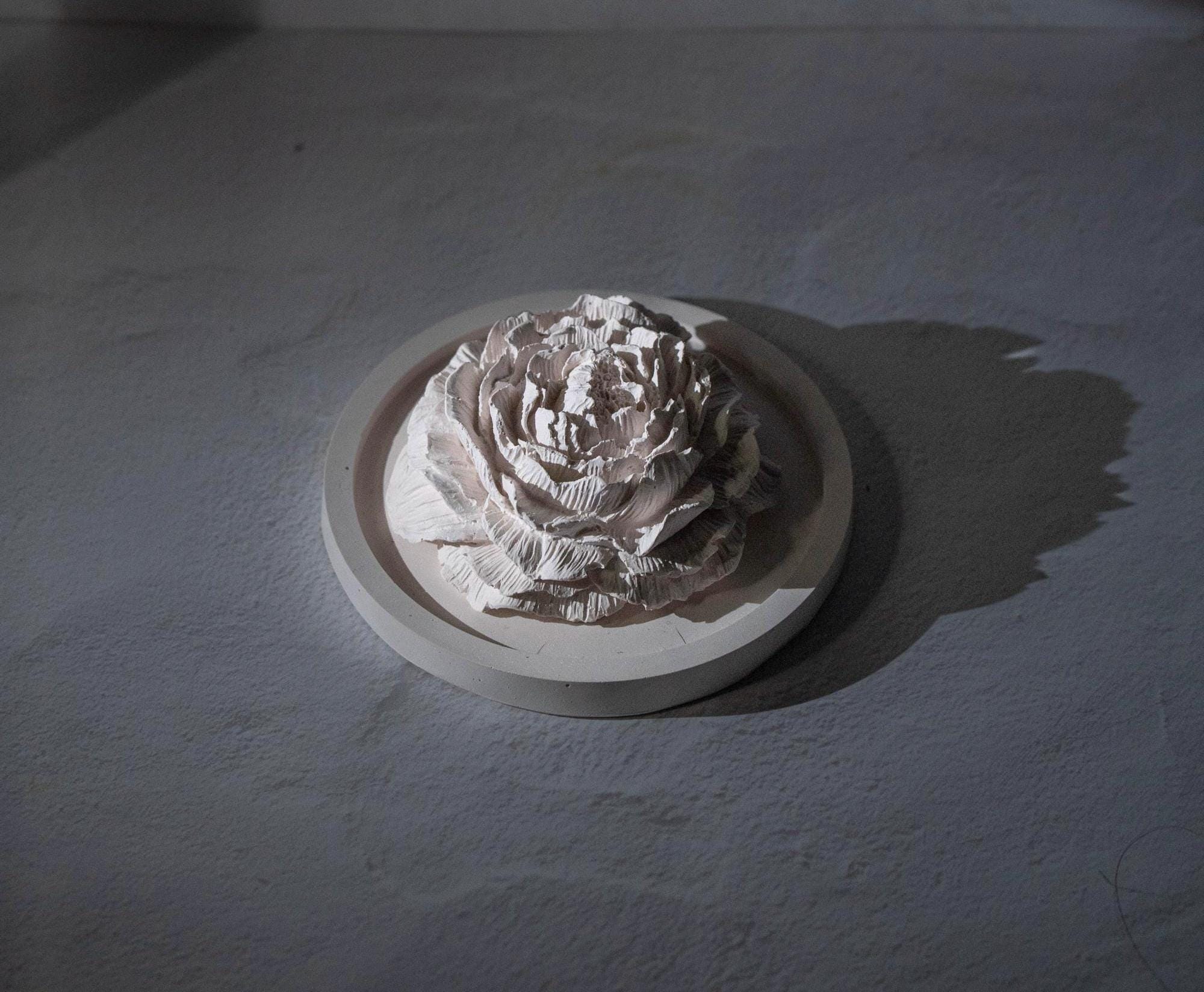 Handcrafted Peony Aroma Stone Diffuser | Gypsum Home Fragrance Decor