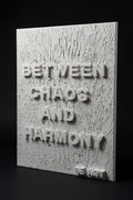Between Chaos and Harmony - Textured Original Painting 16x20, Gypsum & Texture Paste on Canvas