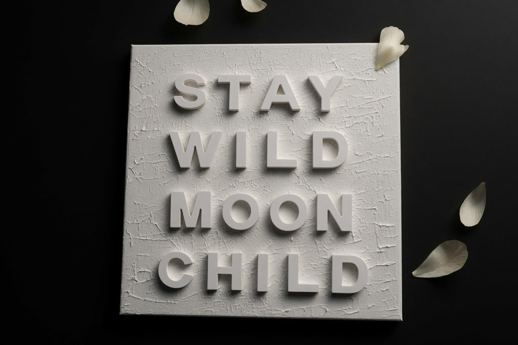 Stay Wild Moon Child - Textured Inspirational Art 12x12