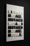 MISTAKES - Textured Motivational Art 16x20, Original