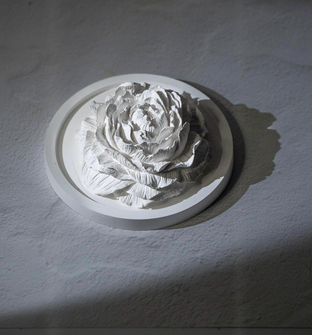 Handcrafted Peony Aroma Stone Diffuser | Gypsum Home Fragrance Decor