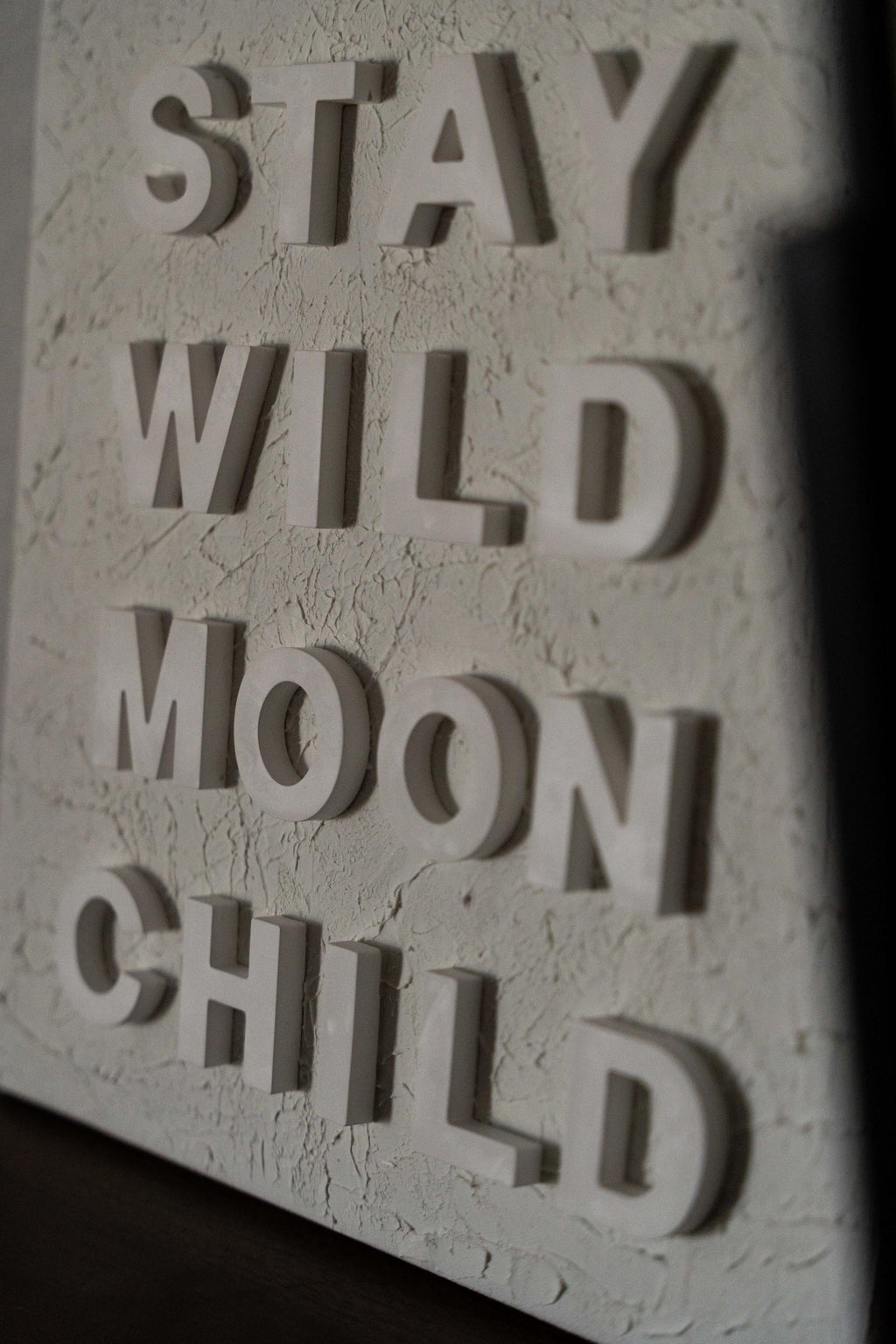 Stay Wild Moon Child - Textured Inspirational Art 12x12