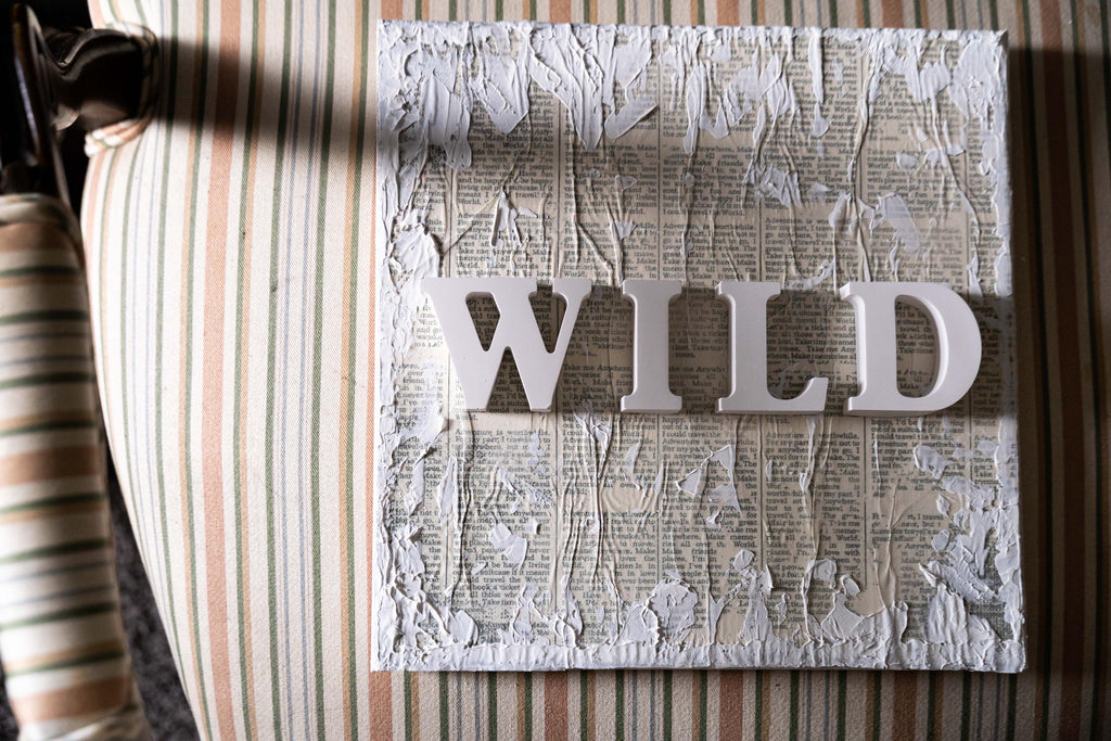 WILD SOUL - Diptych - Textured Gypsum Art Set of 2