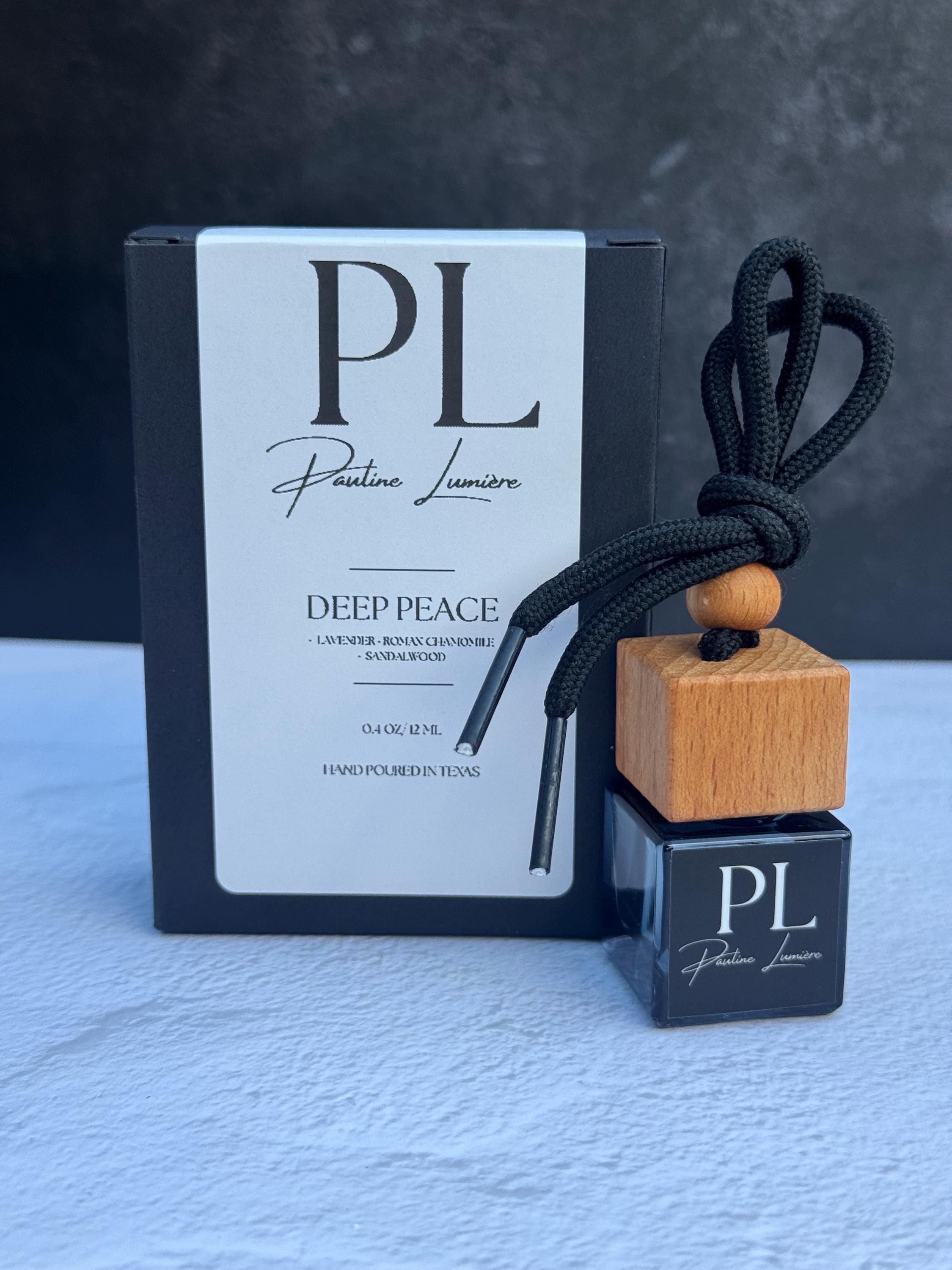 Deep Peace • Handmade Car Air Freshener | Lavender, Chamomile & Sandalwood | Luxurious natural aromatherapy diffuser