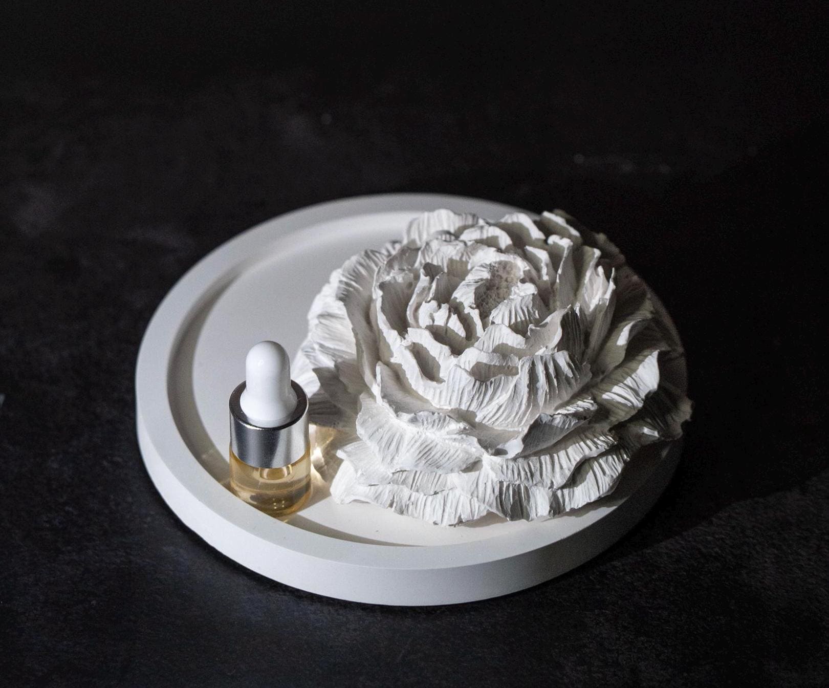Handcrafted Peony Aroma Stone Diffuser | Gypsum Home Fragrance Decor