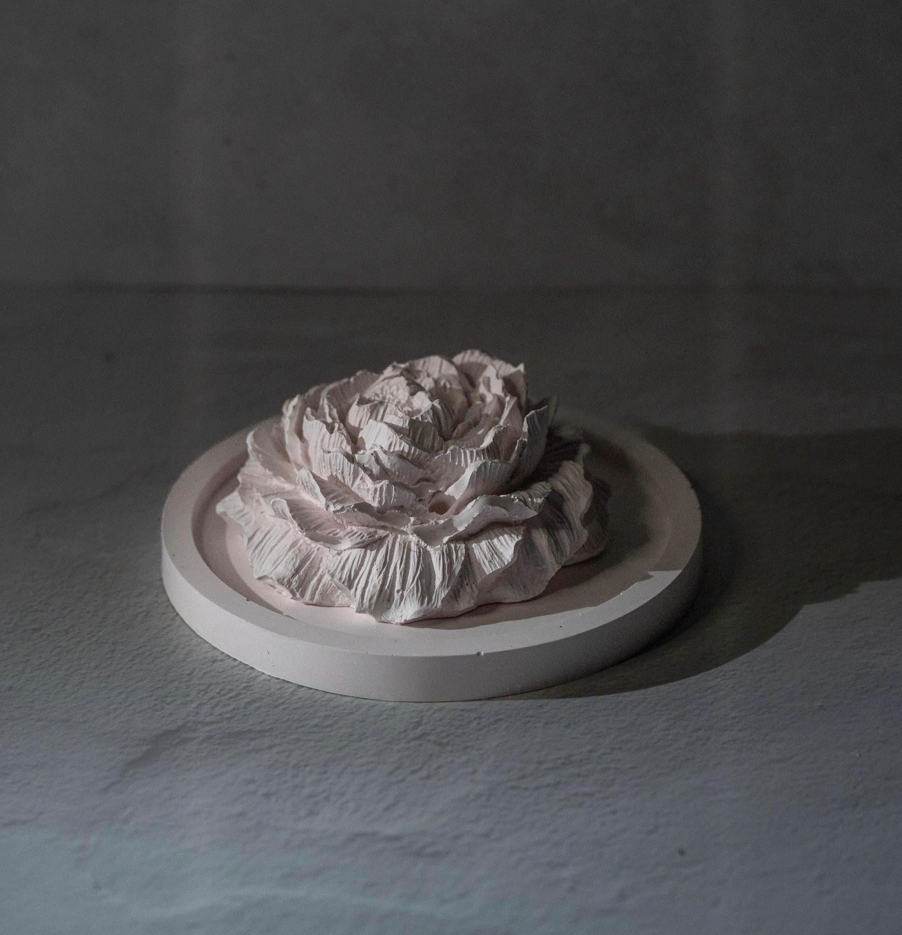 Handcrafted Peony Aroma Stone Diffuser | Gypsum Home Fragrance Decor