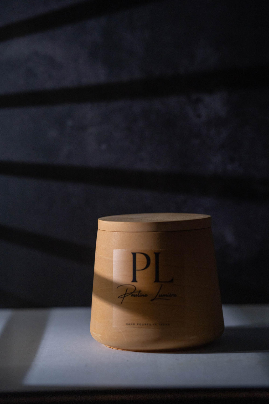 Handmade Soy Candle with Frankincense • Terracotta Plaster Holder, Spiritual Awakening