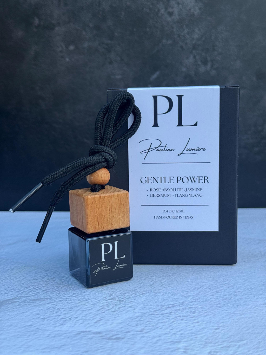 Gentle Power • Handmade Car Air Freshener | Rose, Jasmine & Ylang Ylang | Luxurious natural aromatherapy diffuser