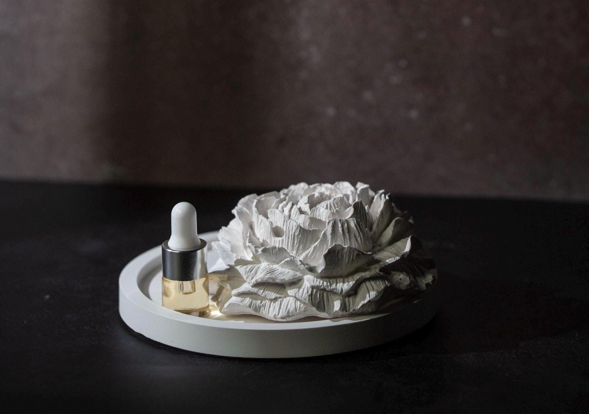 Handcrafted Peony Aroma Stone Diffuser | Gypsum Home Fragrance Decor