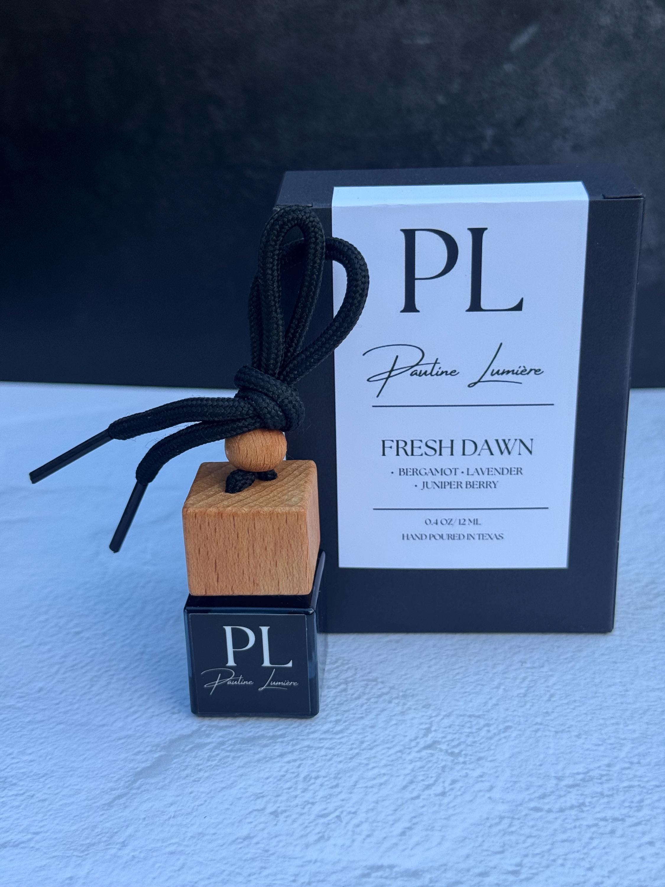 Fresh Dawn • Handmade Car Air Freshener | Bergamot, Lavender & Juniper | Luxurious natural aromatherapy diffuser
